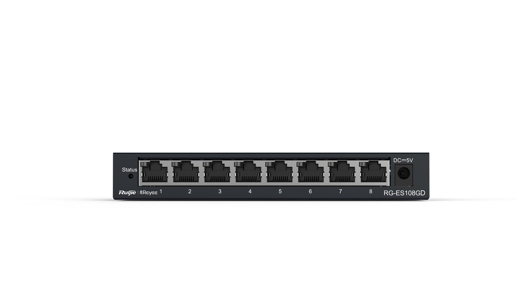 Ruijie-Reyee RG-ES108GD 8 Port 10-100-1000 Mbps Gbit Switch Çelik Kasa 