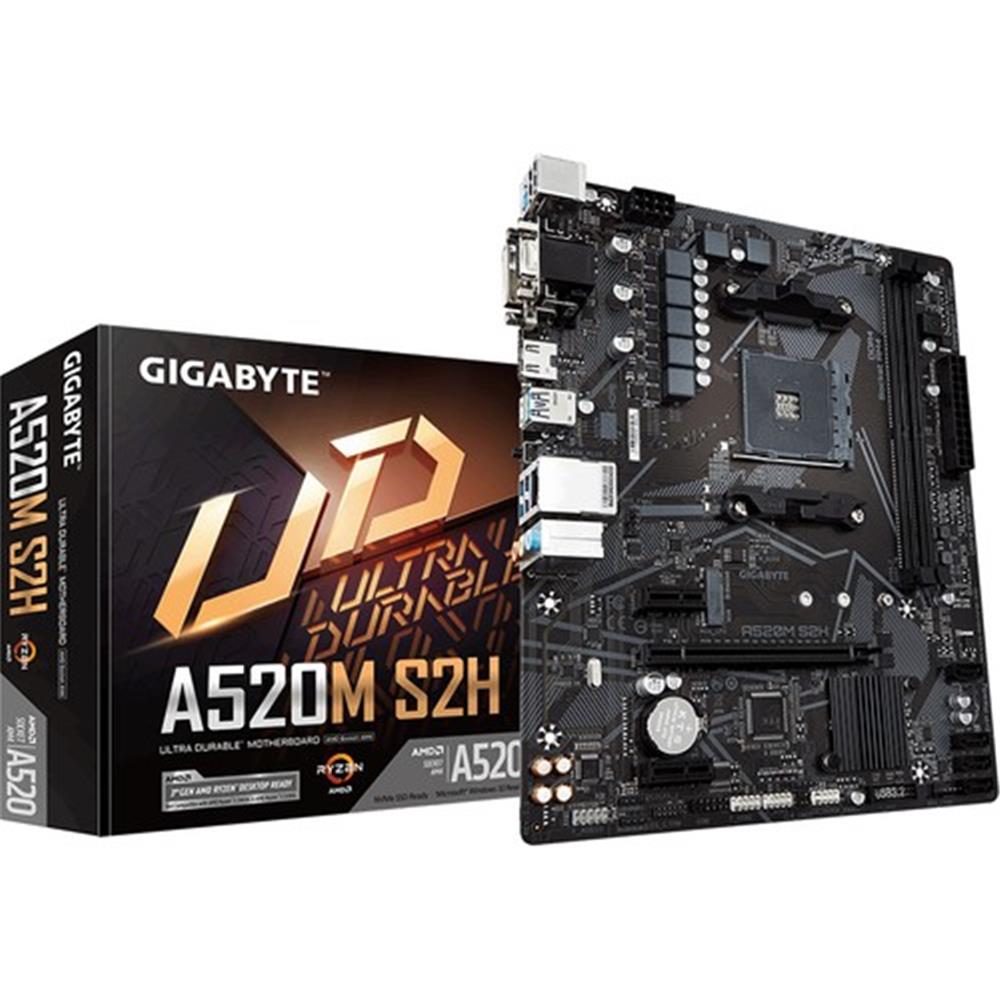 Gigabyte GA-A520M-S2H AMD A520 2133 MHz DDR4 Soket AM4 mATX Anakart