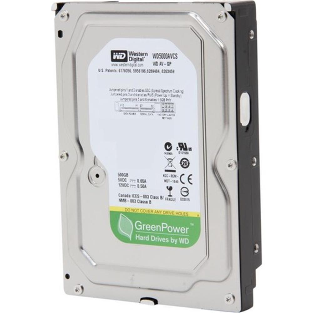 Wd 500Gb Sata-2 7200Rpm 16Mb Wd5000Avcs  Harddisk (İthalat)