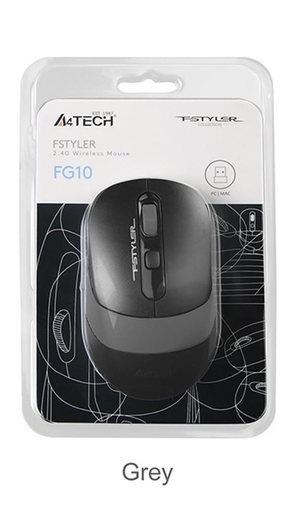 A4 Tech Fg10S Silent Gri Nano Kablosuz Optik 2000 Dpı Mouse (Sessiz)