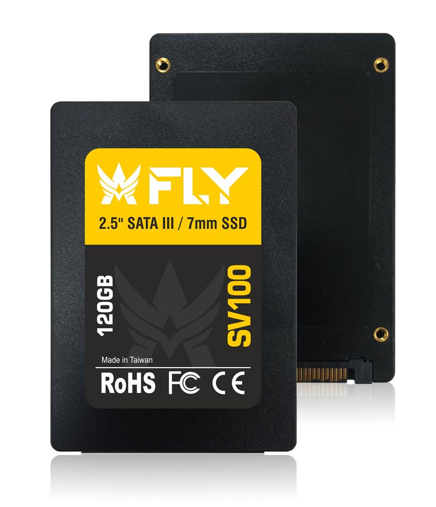 Fly 120GB 2.5" SV100 SATA-3 3D SSD 560-540MB-sn 2Y Ssd Harddisk