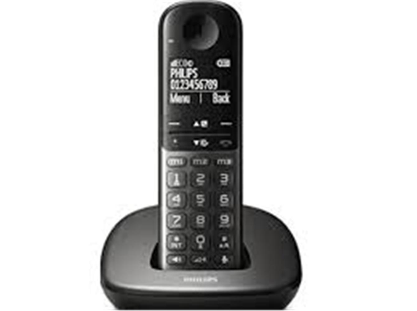 Philips XL4901DS Telsiz Dect Telefon 1.9" Ekran Eller Serbest Konuşla Siyah Arka Işık-Tuş Takımı