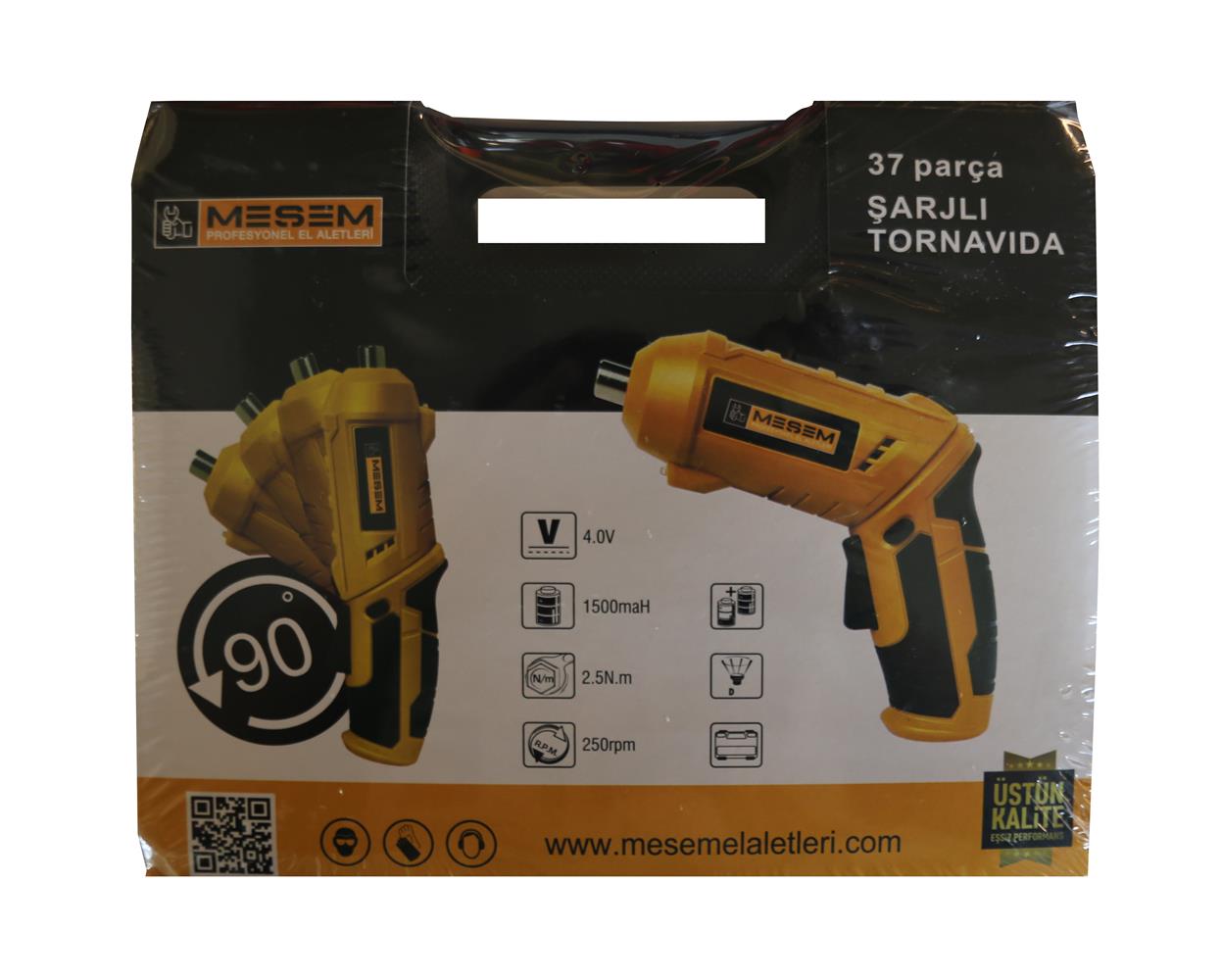 Meşem Şarjlı Tornavida 10MM 4.0V 1500maH 250rpm