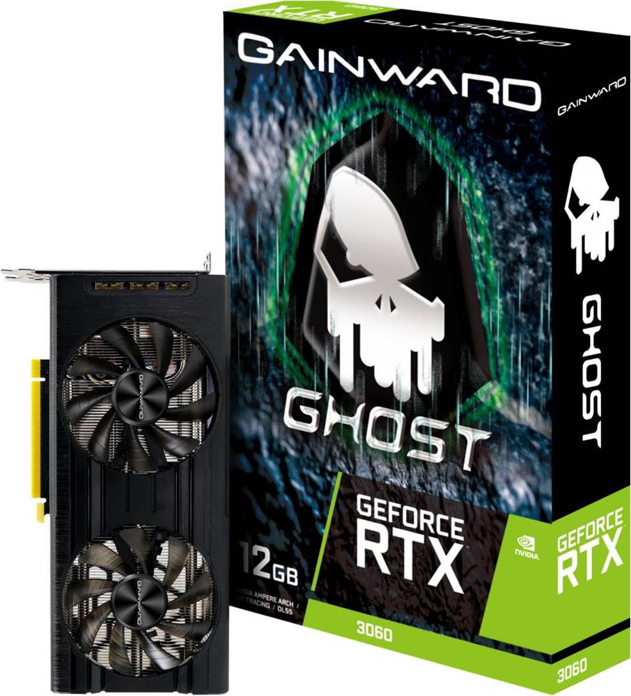 Gainward GeForce RTX3060 Ghost 12GB GDDR6 192bit 3-DP HDMI GPU NE63060019K9-190AU Ekran Kartı