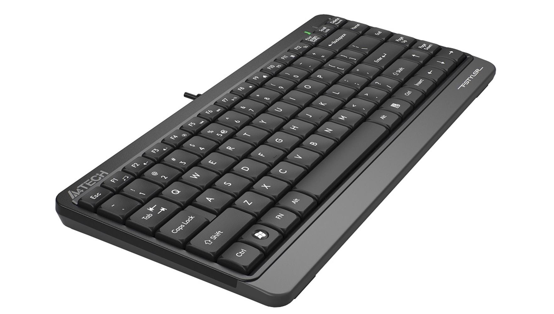 A4 Tech FK11 Q Usb Kablolu Mm Mini Gri Siyah Klavye 