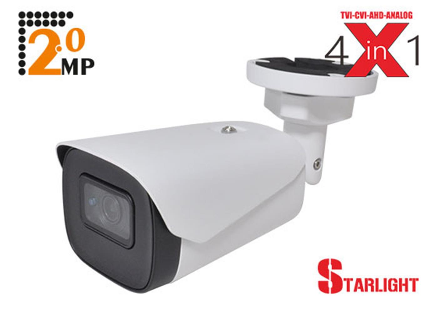 Spy SP-2120S 2.0 Mp 3.6mm Lens 2 Array Led StarLight Ir Bullet 4 in 1 Kamera 