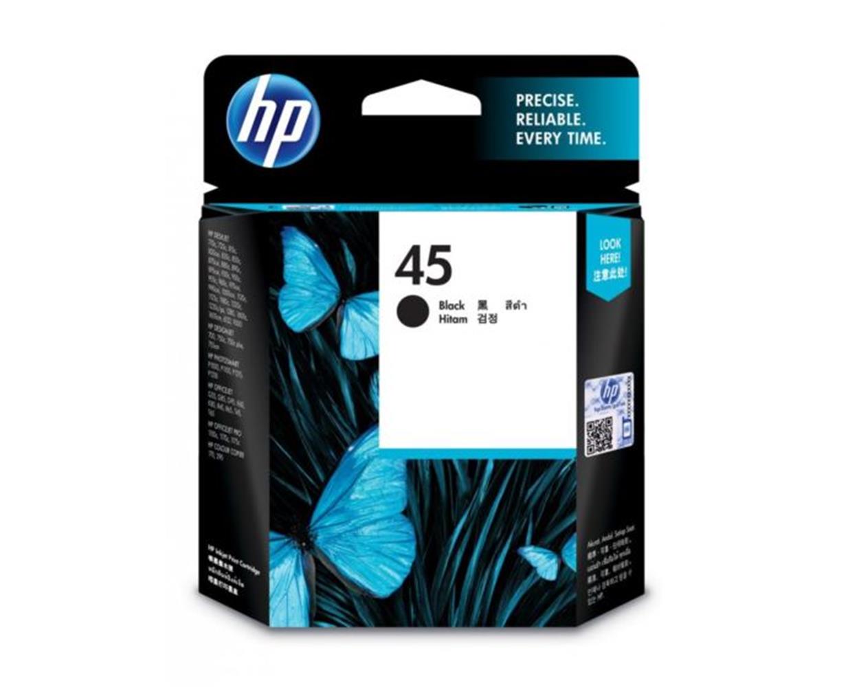 HP 45 Black Siyah 42ML Kartuş 51645AA