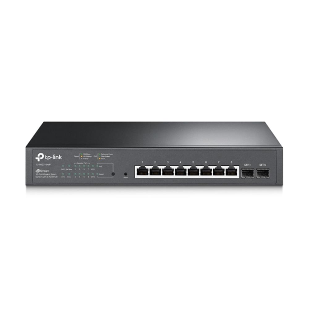 TP-LINK TL-SG2210MP 8 Port Poe+ 10-100-1000Mbps 2 SFP  Yönetilebilir Switch