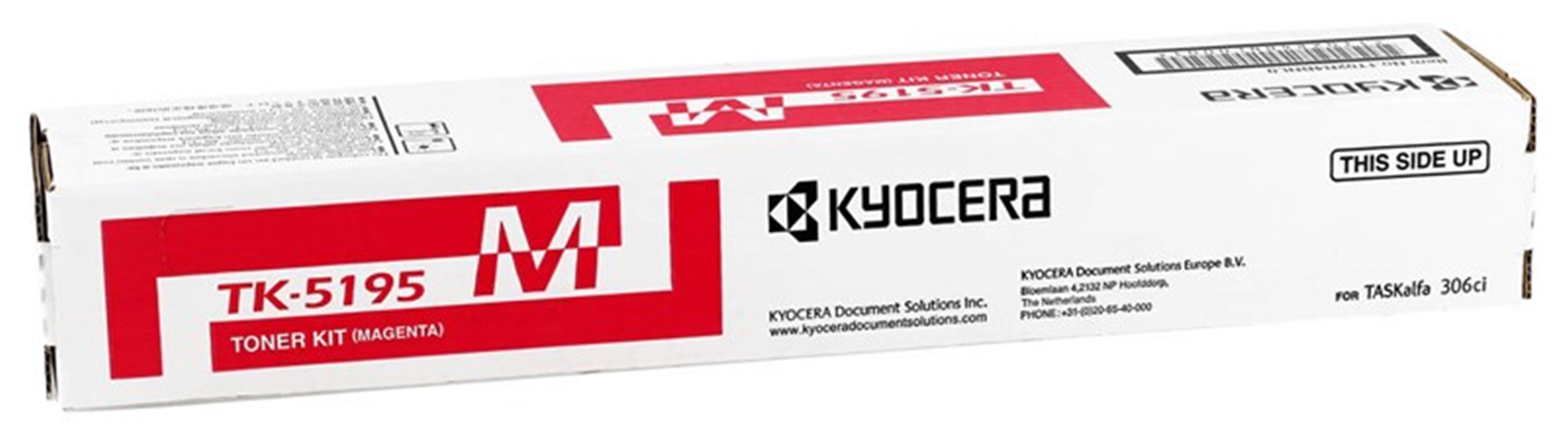 Kyocera TK-5195M Magenta Kırmızı Orjinal Fotokopi Toneri Taskalfa 306-307ci 7.000 Sayfa