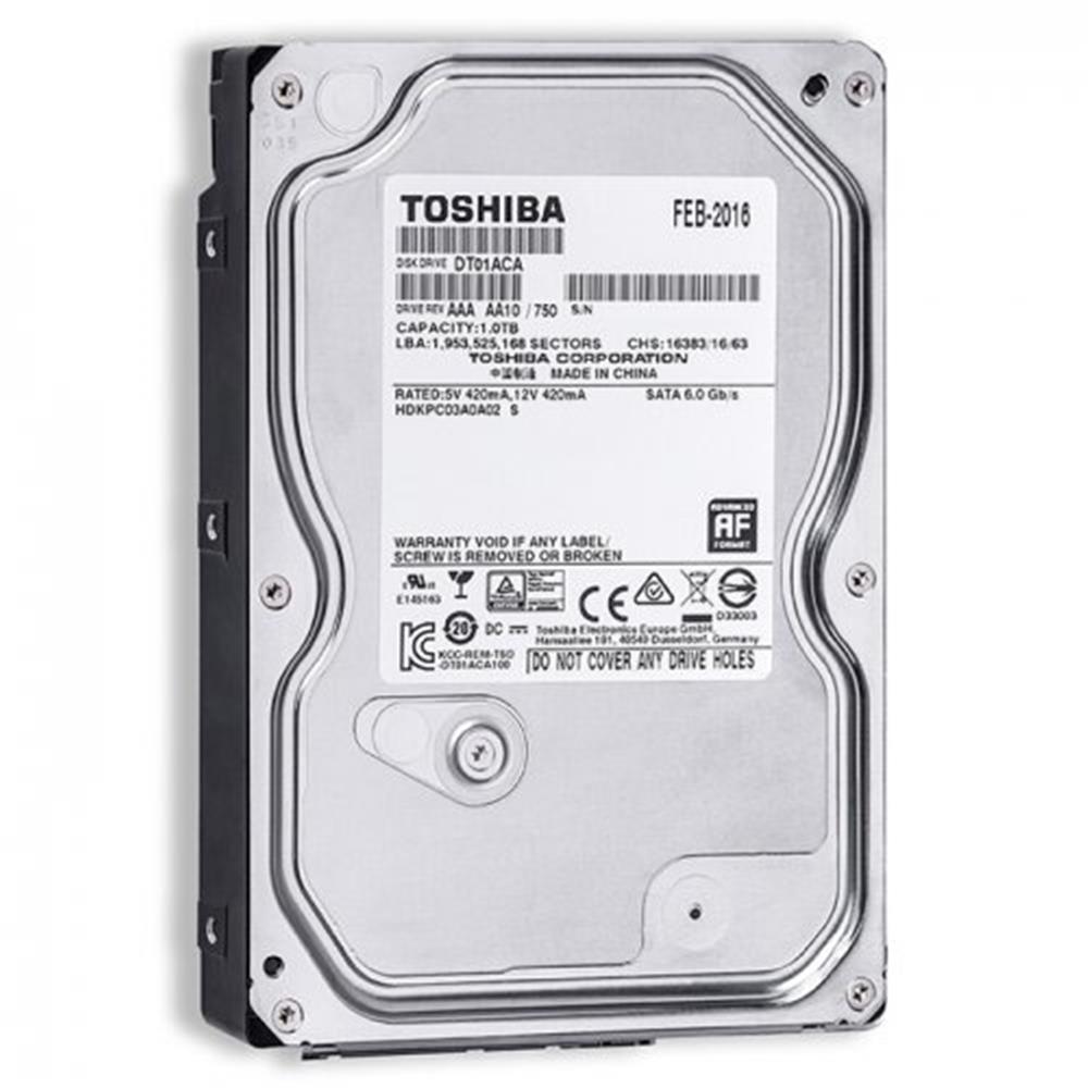 Toshiba 1TB 7200RPM Sata 3.0 32Mb 3,5" Sabit Disk (DT01ACA100) Harddisk