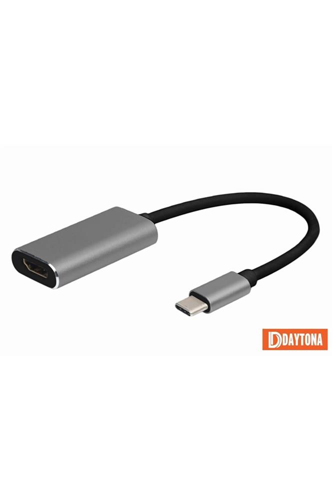 Daytona Hc-03 Type-c To 4k Çözünürlük 30hz Hdmı Ultra Full Hd Çözünürlük Macbook Uyumlu Adaptör 