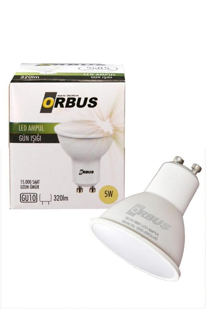 Orbus Orb-5w Gu10 300lm 15.000 Saat Led Sarı Işık 