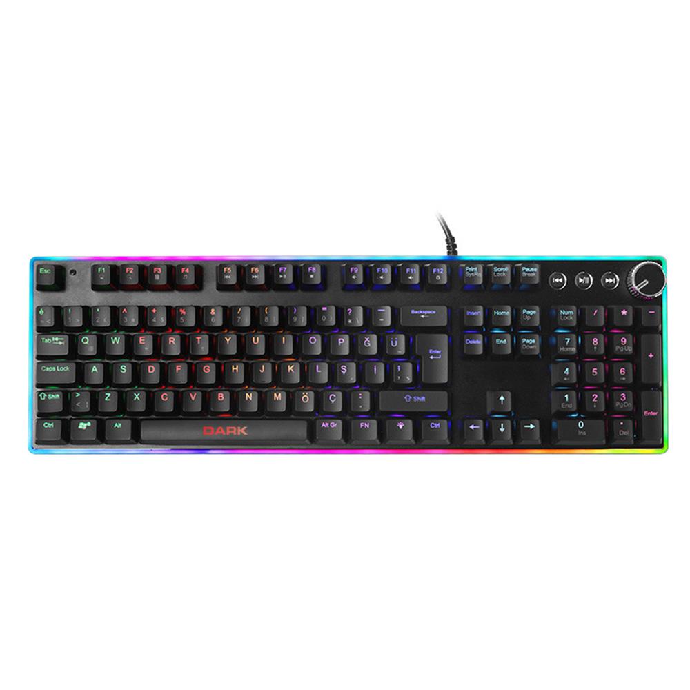 Dark DK-AC-GK2000 Mekanik, Rainbow Aydınlatma+ RGB Full Anti-Ghosting,Q Oyuncu Klavyesi