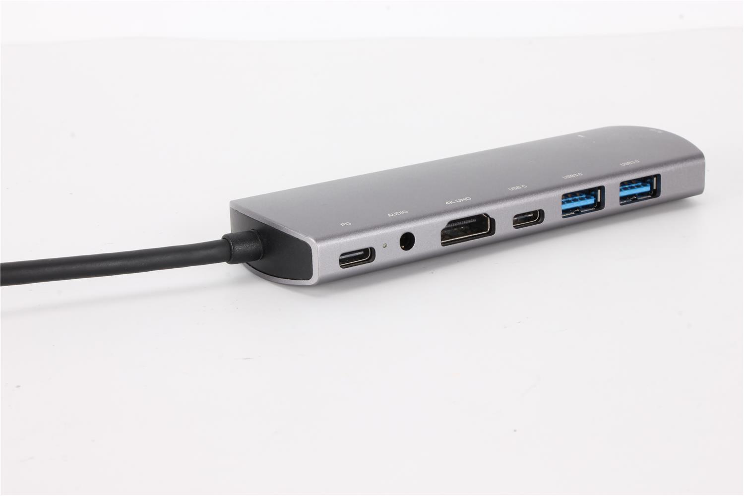 VCOM CU465 TYPE-C TO HDMI+USB-2+RJ45+AUDIO+USB-C+PD OKLAYICI