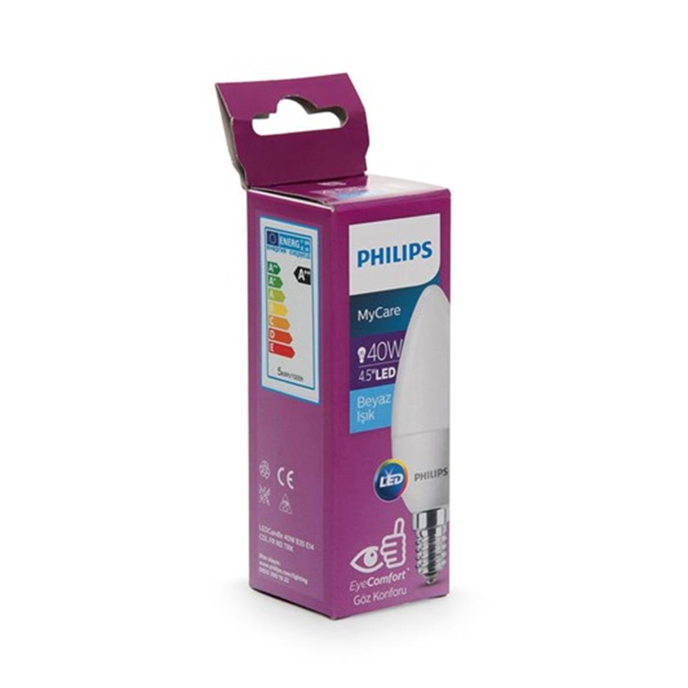 Philips Ledcandle 40W B35 E14 Beyaz Led 